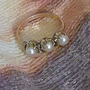 1930s uncas Triple Cultured Ring